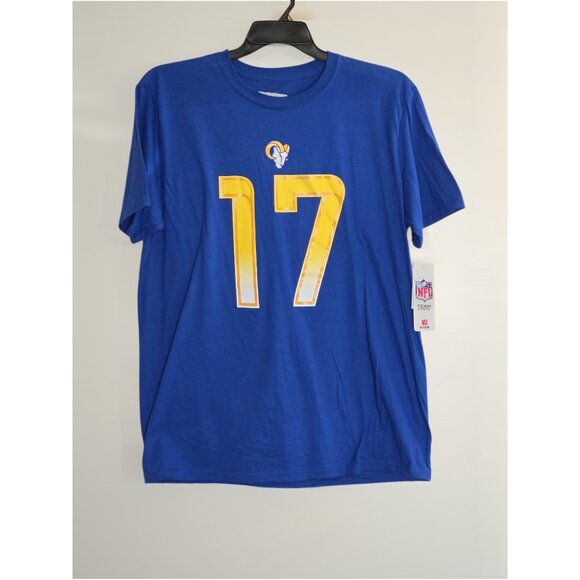 NWT Mens Rams #17 Puka Nacua T-Shirt – Size Large – NFL Cotton Tee – LA Football - Picture 1 of 5